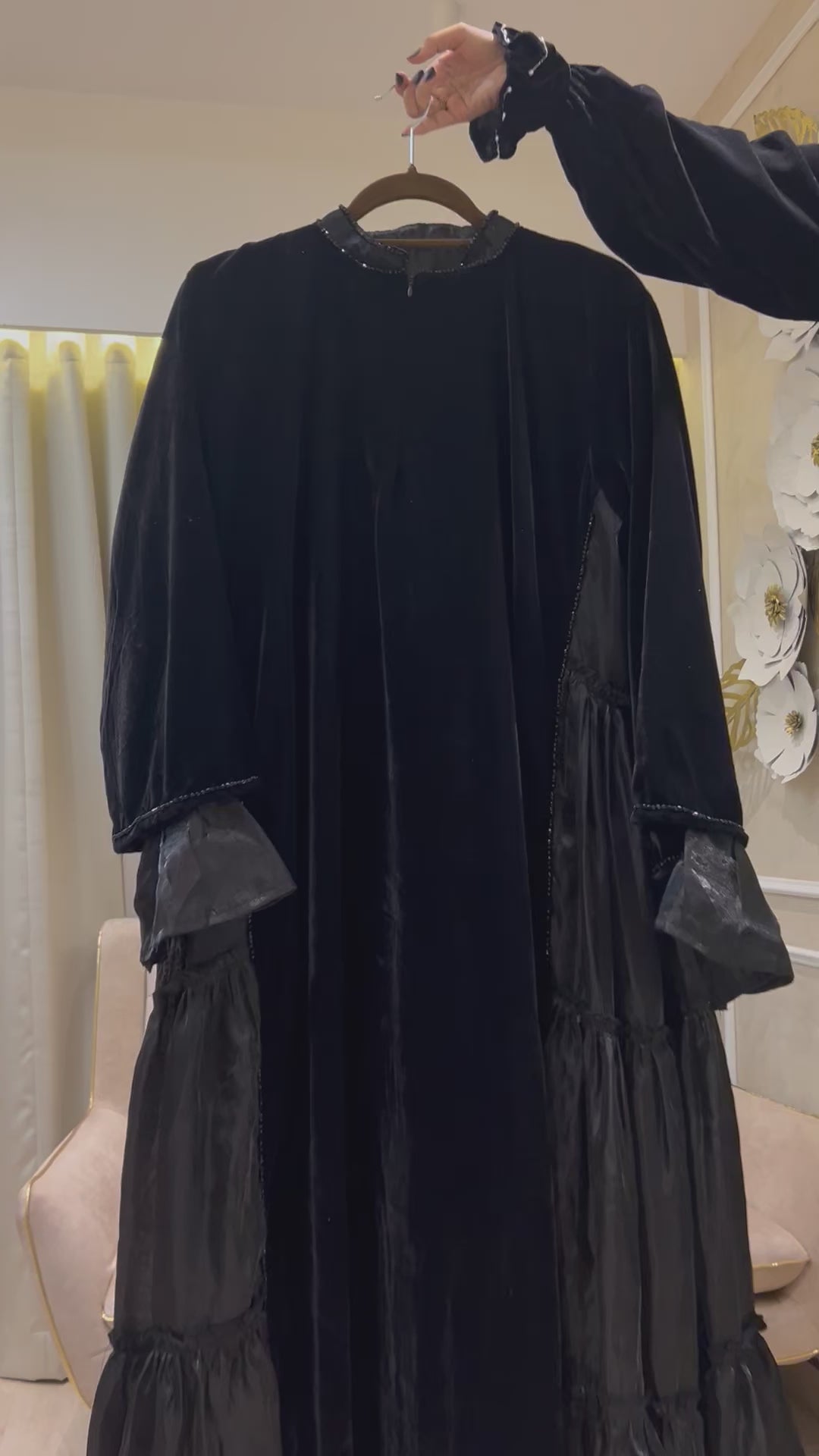 Velvet Abaya Miss hijabi Luxury -MH115